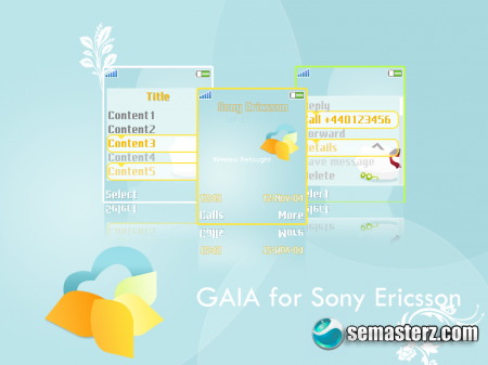 GAIA 08 - Тема для Sony Ericsson 176x220 GAIA 08 - Тема для Sony Ericsson 176x220