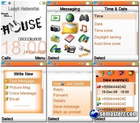 HOUSE Music - Тема для Sony Ericsson 240x320 HOUSE Music - Тема для Sony Ericsson 240x320