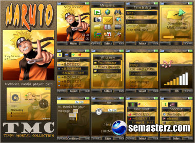 Naruto Shippuuden - Тема для Sony Ericsson 240x320 Naruto Shippuuden - Тема для Sony Ericsson 240x320