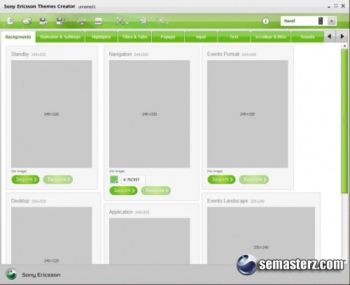 Themes Creator - Программа для создания тем для телефонов Sony Ericsson Themes Creator